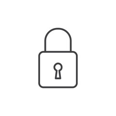 Lock Icon. symbol for mobile concept and web design.