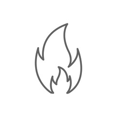 Flame Icon. symbol for mobile concept and web design.