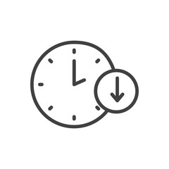 Down time Icon. symbol for mobile concept and web design.