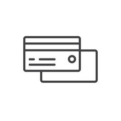 Fototapeta premium Credit card Icon. symbol for mobile concept and web design.
