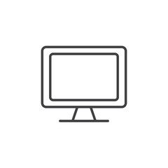Computer Screen Icon. symbol for mobile concept and web design.