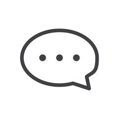 Comment Icon. symbol for mobile concept and web design.