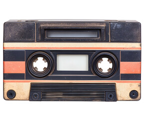 Obraz premium retro cassette tape, isolated background.