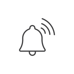 Bell ring Icon. symbol for mobile concept and web design.