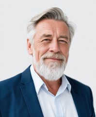 Obraz premium Professional Older Man in Business Attire with Confident Smile