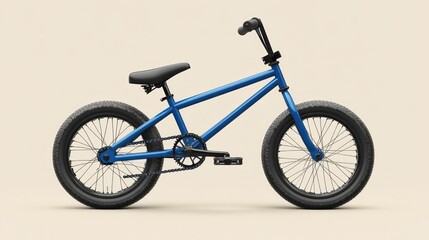 Fototapeta premium Blue kids BMX bike