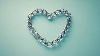 Obraz premium Heart-shaped chain design