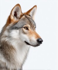 Fototapeta premium Beautiful Siberian Husky with piercing gaze and striking coat
