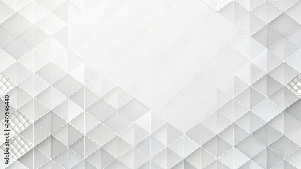 Poster Abstract White Triangular Geometric Pattern Background Design for Modern Presentations and Clean Corporate Branding
