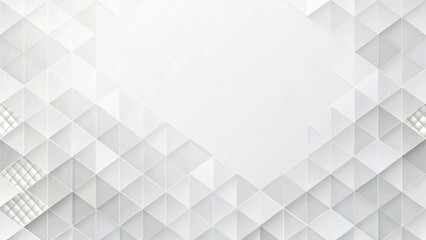 Obraz premium Abstract White Triangular Geometric Pattern Background Design for Modern Presentations and Clean Corporate Branding