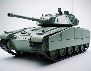 A powerful military tank showcasing its detailed structure and robust design.