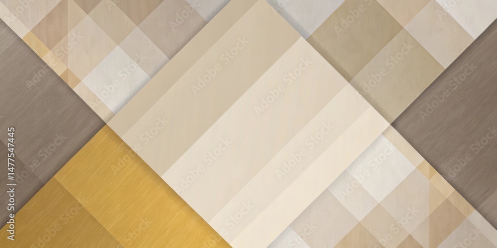 Aufkleber abstract beige and brown geometric design with subtle textural elements for modern presentations