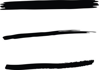 Black and white paint brush