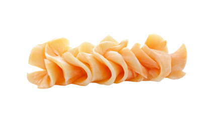 Close-up of Thinly Sliced Pickled Ginger for Sushi