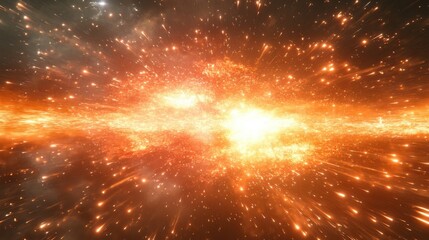 Cosmic explosion, energy burst, space background, stellar event, VFX