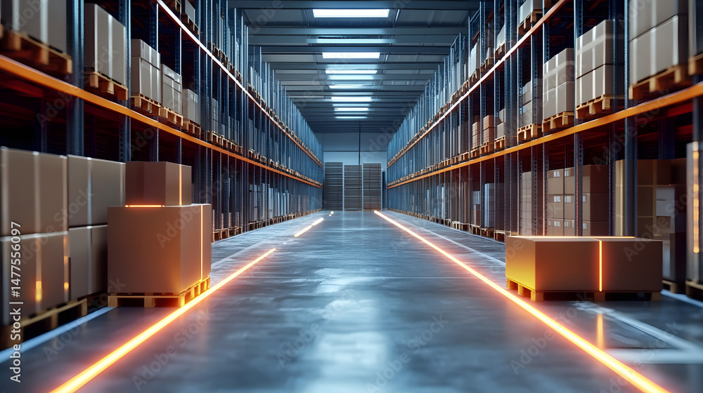 Poster smart warehouse management system using augmented reality technology to identify package picking and