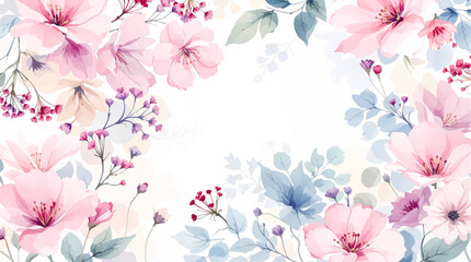 Watercolor floral background