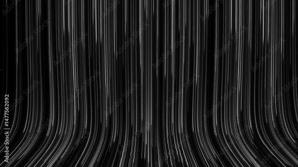 Poster glowing glitter particles moving from up to down 3d abstract neon background