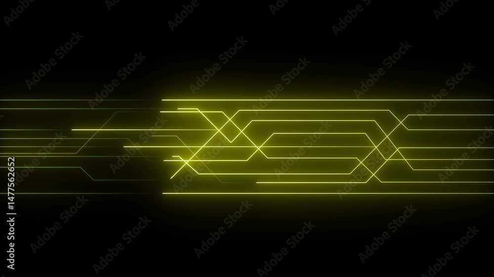 Poster digital circuit network technology internet data space background. digital data moving on circuit bo