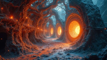 Micro technology diagram of energy explosion