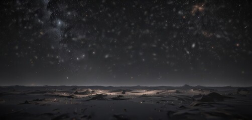 Dark canvas of countless twinkling stars, ethereal glow ,  constellations,  glitter,  night