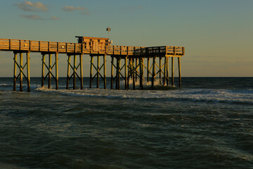 sunset on the beach