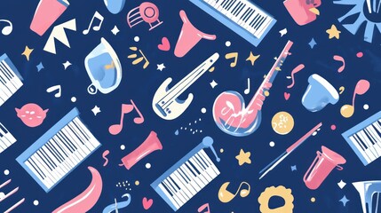 Musical Instruments Pattern (1)