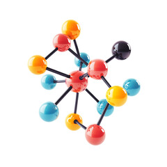 Fototapeta premium Structure of a molecule png