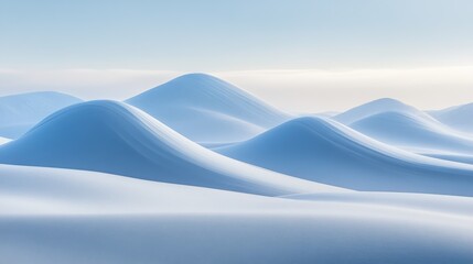 Glacial tones of icy blue softly transitioning with abstract winter textures across the image