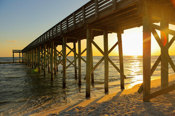 pier at sunset