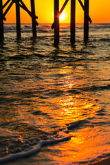 sunset on the sea