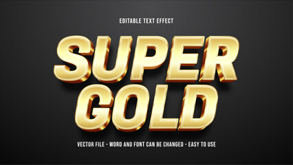 Editable text effect gold mock up