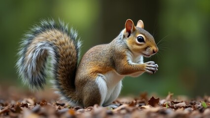 Fototapeta premium Squirrel Outdoor Natural Art Picture