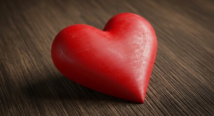 Obraz premium Crimson Heart, Rustic Glow