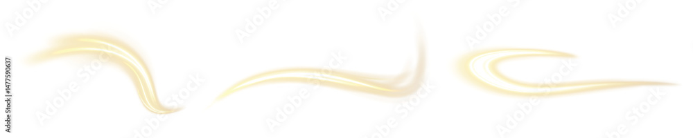 Poster Golden glistering swirl light effect with sparkles and dust on a dark background. A luxury abstract vector with shiny waves, energy trails, and dynamic twinkle elements. Perfect for elegant designs.