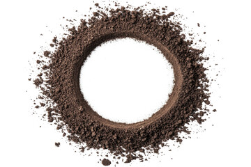 Dirt Frame Soil Pile isolated on a transparent background