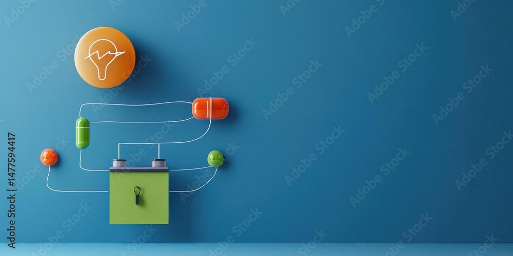 Aufkleber material science nanomaterials concept. abstract representation of digital connectivity and security