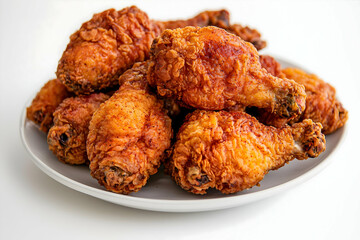 Indulgent Fried Chicken with Crispy Golden Brown Skin and Appetizing Presentation Captured in Mouth-Watering Comfort Food Photography for a Tempting Savory Meal








