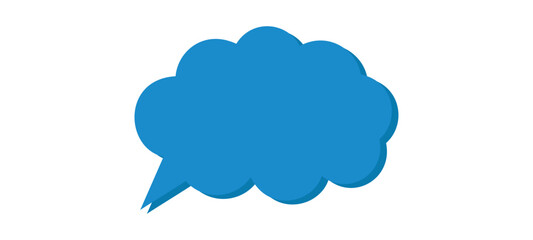 Cloud has screws screwed into itself. Flat Vector illustration