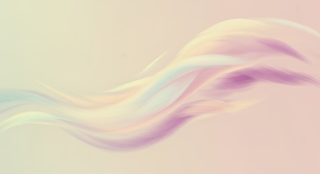 Inspiration abstract flight, Feather light movement, Creative concept, Gentle dynamics, Bright soft shapes, Artistic visual