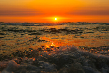 sunset on the beach