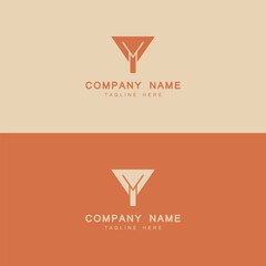 Minimal YT TY Lettermark Logo Design for Corporate Branding.