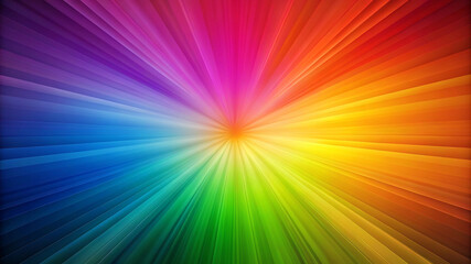 Obraz premium Radiant Spectrum Light Rays Colorful Burst Abstract