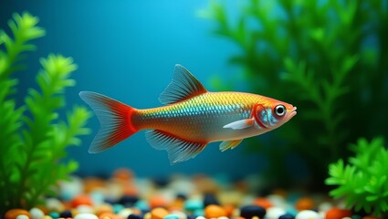 Fototapeta premium tropical fish in aquarium