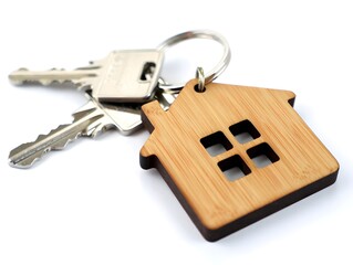 house key isolated on white