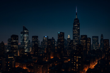 Obraz premium new york city at night