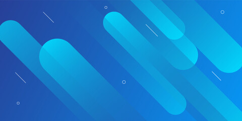 Abstract blue background with diagonal lines. Dynamic shapes composition. Vector illustration