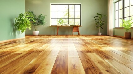 Interior design showcasing light hardwood floors.