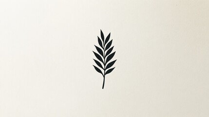 Fototapeta premium Simple wheat ear graphic