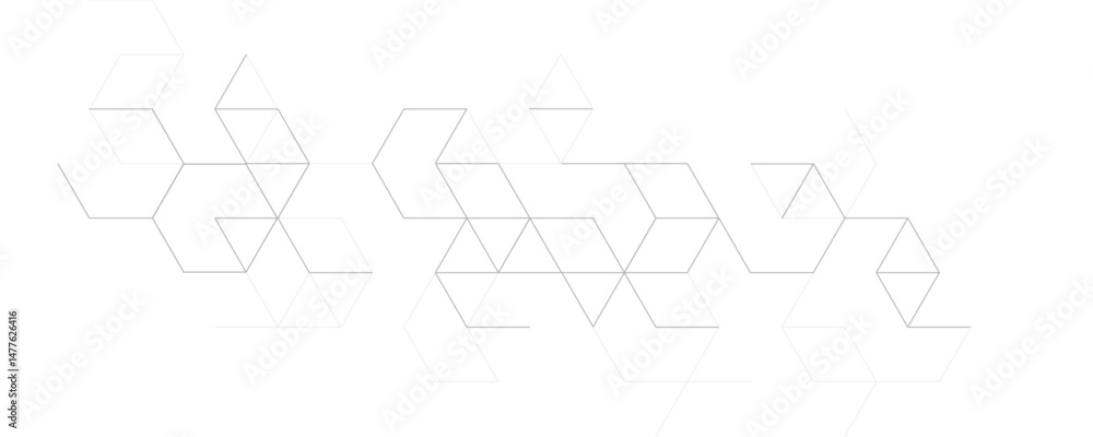 Poster abstract white and gray color geometric shape and lines seamless pattern transparent background desi
